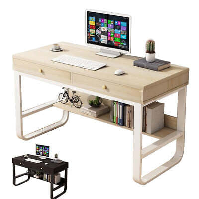 Computer Desk Study Home Office Table Student Drawer Workstation Storage