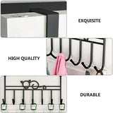 7 Hooks Clothes Storage Towel Coat Bag Hanging Rack Over The Door Hook Hanger