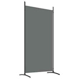 2-Panel Room Divider Anthracite 175x180 cm Fabric