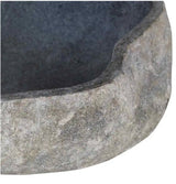 Basin Natural River Stone Oval Bathroom Sink Washroom Bowl Vanity Multi Sizes