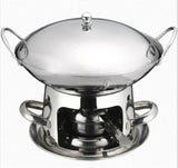 2X Chafing Dish Stainless Steel Buffet Hotpot Food Heater Warmer With Round Lid