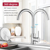 Kitchen Mixer Tap Laundry Sink Basin Faucet Swivel Gooseneck Bath Spout