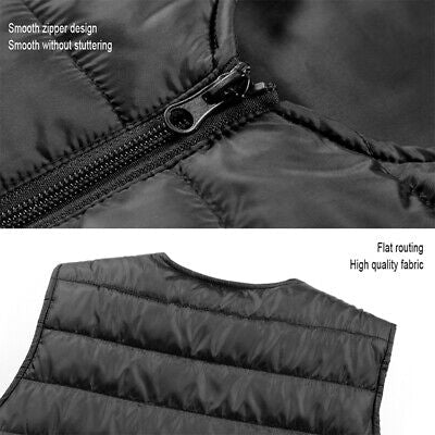 Electric Vest Heated Jacket USB Thermal Warm Heat Pad Winter Body Warmer Unisex