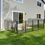 Dog Playpen Outdoor Yard Dog Fence Exercise Pen with Door for XXL Large Pet Dogs