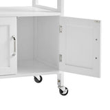 Modern Kitchen Island Storage Trolley Portable Table Workbench Cart