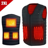 Electric Vest Heated Jacket USB Thermal Warm Heat Pad Winter Body Warmer Unisex