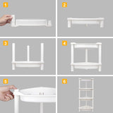 3 & 4 Tier Shower Caddy Corner