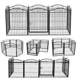 Dog Playpen Outdoor Yard Dog Fence Exercise Pen with Door for XXL Large Pet Dogs