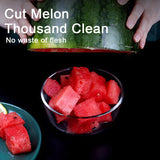 2in1 Stainless Steel Watermelon Slicer Cutter Dual Head Fruit Cutting Forks Tool