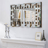 Large Modern Accent Mirror w/ Beveled Edge LivingRoom Hallway Decorative Mirror