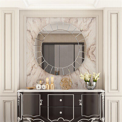 800mm Round Decorative Wall Mirror Gorgeous Mirror fr Bedroom Livingroom Hallway