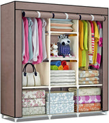 Portable Clothes Closet Canvas Wardrobe Storage Organiser Kids Rack Garment