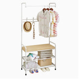 Clothes Cloth Rack Hanger Garment Portable Shoe Rack Hat Hook