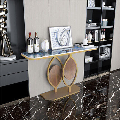 Exclusive Design Gold Leaf Console Table Entryway Accent Table Office Coffee Bar