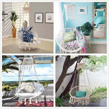 150KG Hammock Chair Macrame Cotton Swing Bed Hanging Relax Outdoor Indoor AU