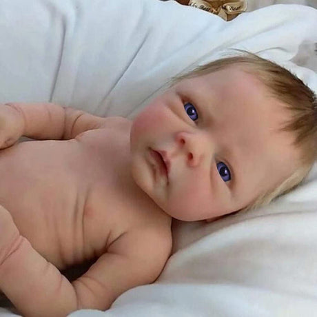 Reborn Baby Dolls, Reborn Dolls Girl 18 Inch, Handmade Realistic Girl Baby Doll Newborn Lifelike Dolls in Soft Vinly and Weightd Body for Daughter, Mother, Birthday Gifts,, Weddings, Parties