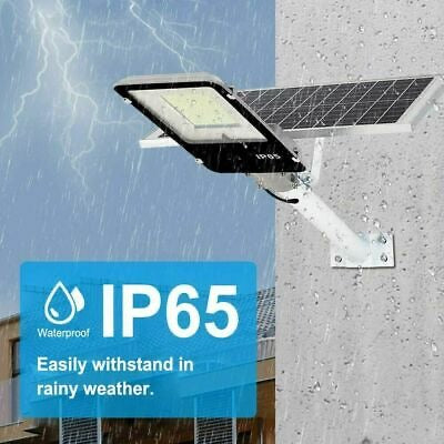 150W Solar LED Street Light & Remote Waterproof Outdoor Flood Garden Street Lamp