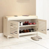 Shoes Cabinet Rack Wooden Bench Seat Storage Holder Shelf Stand Organizer Shoe