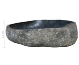 Basin Natural River Stone Oval Bathroom Sink Washroom Bowl Vanity Multi Sizes