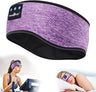 Sleep Headphones Bluetooth Sports Headband, Wireless Music Headband Headphones, IPX6 Waterproof Headphones with Mic for Sleeping Workout Running Insomnia Side Sleepers Travel AMSR Yoga