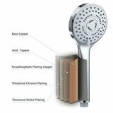 5 Function Massage Rain Hand Held Shower Head with 1.5m Hose Round