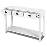 Console Table Hall Table Side Desk Accent Table Drawers Shelf Entryway 120CM