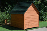 Xl Large Dog House Kennel Pet Timber Wooden With Decking