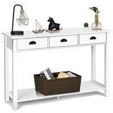 Console Table Hall Table Side Desk Accent Table Drawers Shelf Entryway 120CM