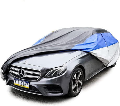 6 Layers Waterproof Car Cover with Cotton Zipper, Universal Fit