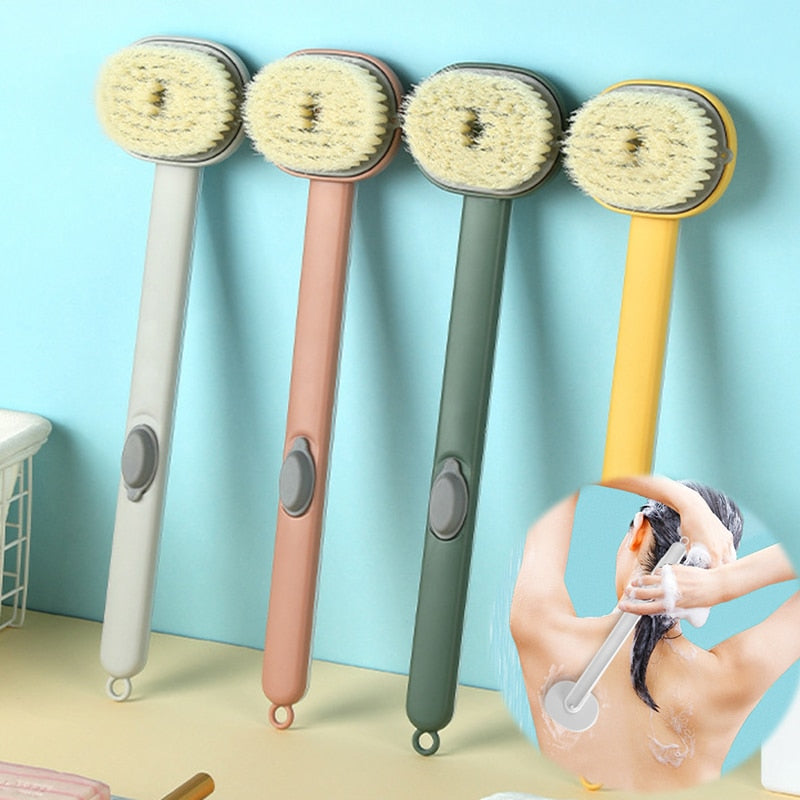 Detachable Multifunctional Bath Brush, Back Bath Brush, Body Shower Sponge, Scrubbing Brushes With Handle, Bathroom Brush