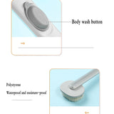 Detachable Multifunctional Bath Brush, Back Bath Brush, Body Shower Sponge, Scrubbing Brushes With Handle, Bathroom Brush