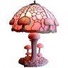 Painting Glass Mushroom Table Lamps Bohemian Resin Table Lamp Night Light Decor