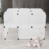 28pcs Pet Dog Playpen Puppy Exercise Panel Cage Enclosure Fence Portable Metal