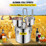 12L Alcohol Distiller Water Wine Boiler Home Brew Moonshinestill 3 Pots