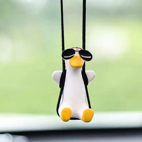 Super Cute Swing Duck Mirror Hanging Car Interior Accessories