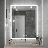 Smart Dimmble LED Bathroom Mirror Save Energy Antifog Waterproof Makeup Mirror