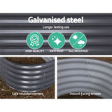 Garden Bed Kit Galvanised Steel Raised Garden Beds Kit Planter Oval