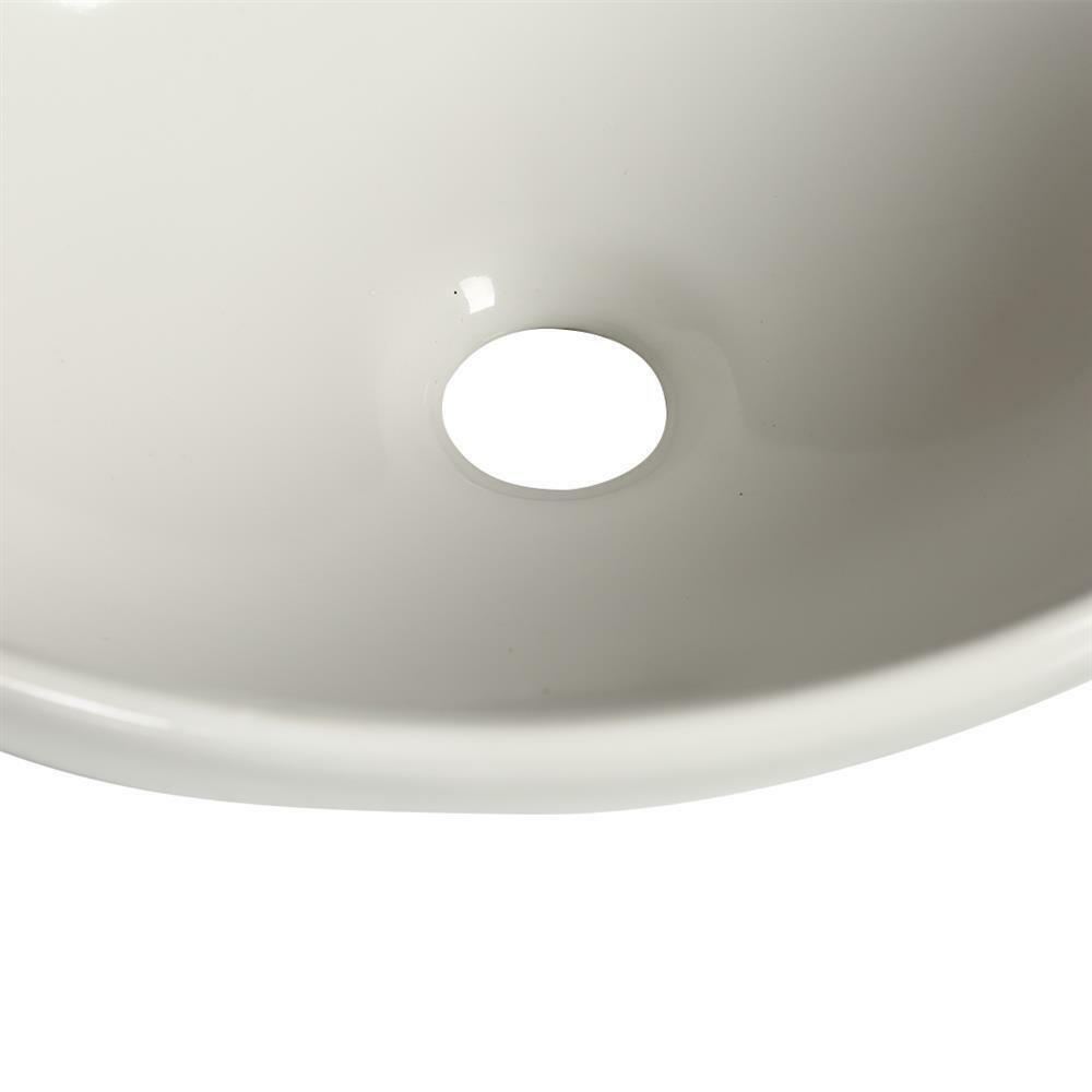 Ceramic Oval Basin Hand Wash Bowl Bathroom Sink Gloss Counter Top Vanity