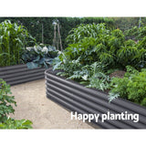 Garden Bed Kit Galvanised Steel Raised Garden Beds Kit Planter Oval