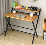 Express Folding Desk with Shelf (Oak)