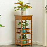 Industrial Retro Side Plant Table Solid Wood Telephone/Photo/Bedside/End Stand