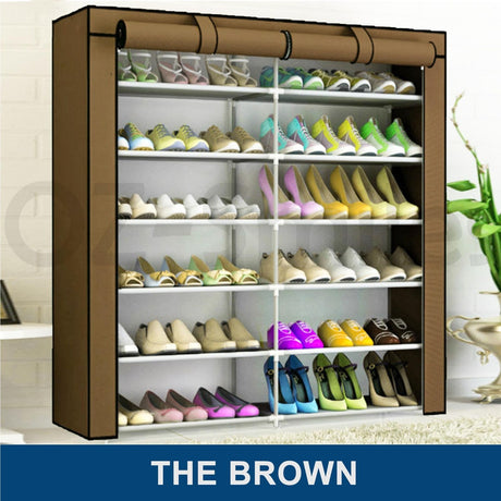 2 Doors Shoes Cabinet Storage Rack